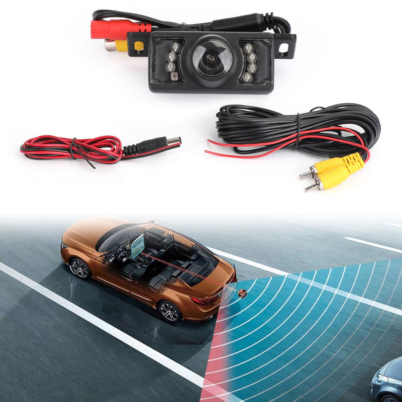8LED Backup Parking Car Reverse Camera LED Light Car License Rear View 7 IR Night