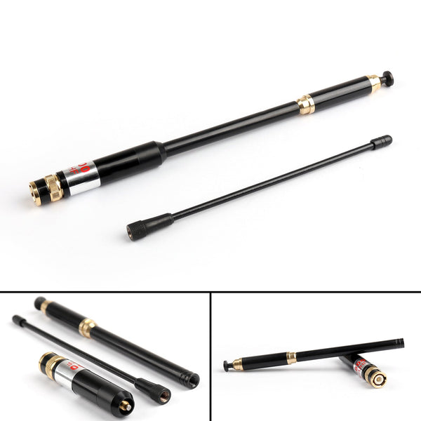 1Pcs AL-800 High Gain Dual Band Extendable Antenna BNC For Icom Yaesu Radio Generic