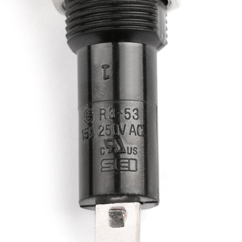 SCI R3-53AA Panel Mount Chassis Fuse Holder For 6x30mm Glass Fuses 15A 250V