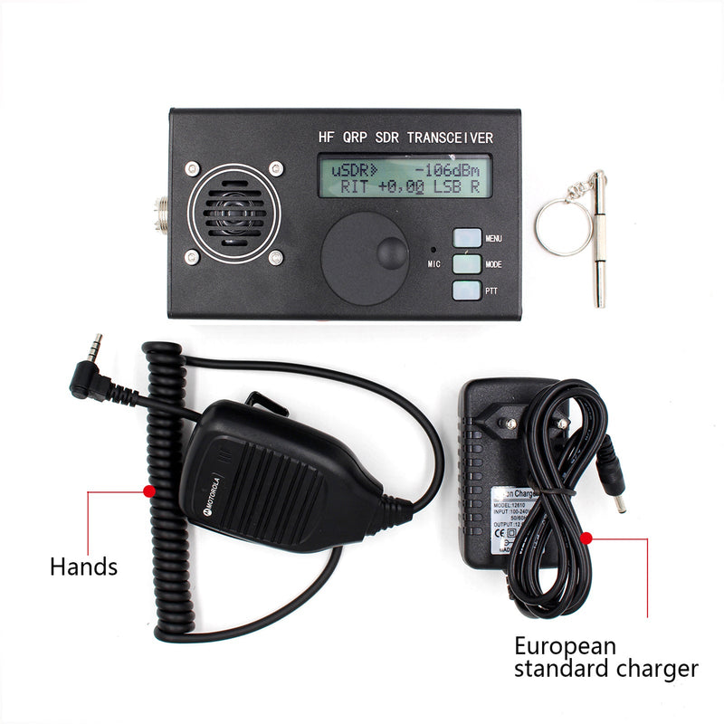 8-Band 5W USDX USDR HF QRP SDR Transceiver SSB/CW Transceiver DSP SDR With Mic