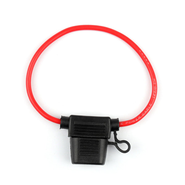 Mini Blade Fuse Holder Waterproof 12AWG In-Line Wire Cable For Car/Boat