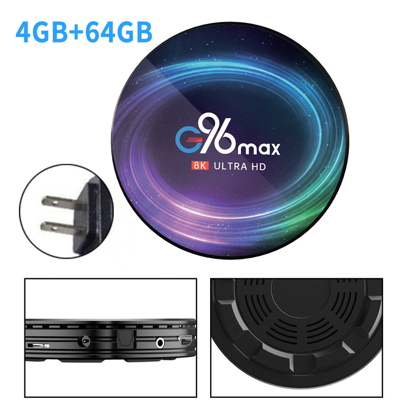 G96max x4 Smart Android 11.0 TV Box Quad Core 8K Dual Band WIFI Media Player