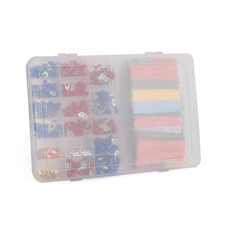 678PCS Insulated Electrical Wire Butt Connector Crimp Spade Auto Car Terminal Kit