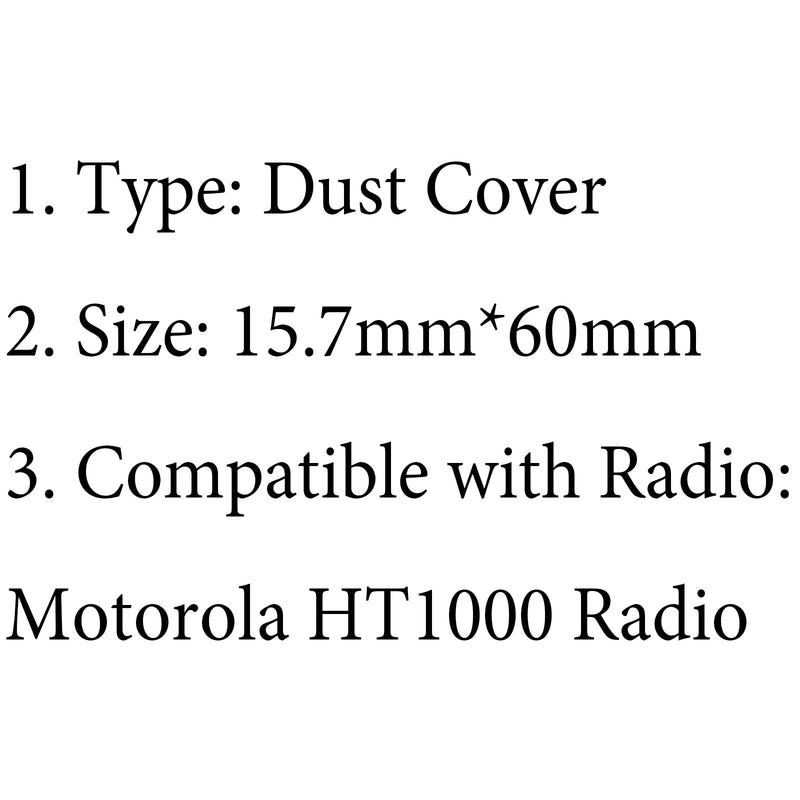 Heavy Duty Accessory Port Dust Cover For Motorola HT1000 Radio Talkie