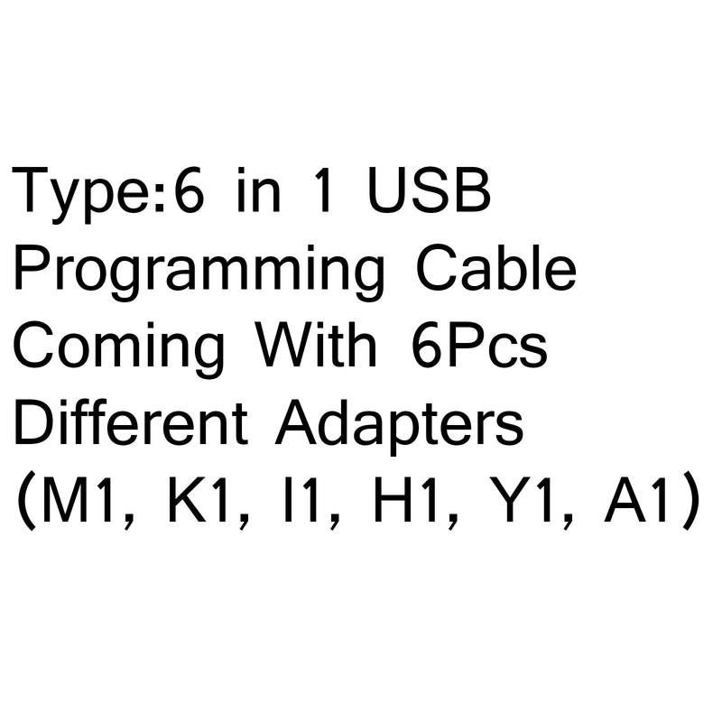 1Pc 6 in 1 USB Programming Cable For Motorola HYT ICOM BAOFENG KENWOOD YAESU+CD