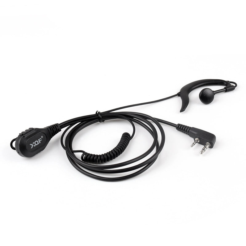 1x G-Shape Earpiece Headset PTT MIC For Kenwood RETEVIS BaoFeng UV5R H777 888s